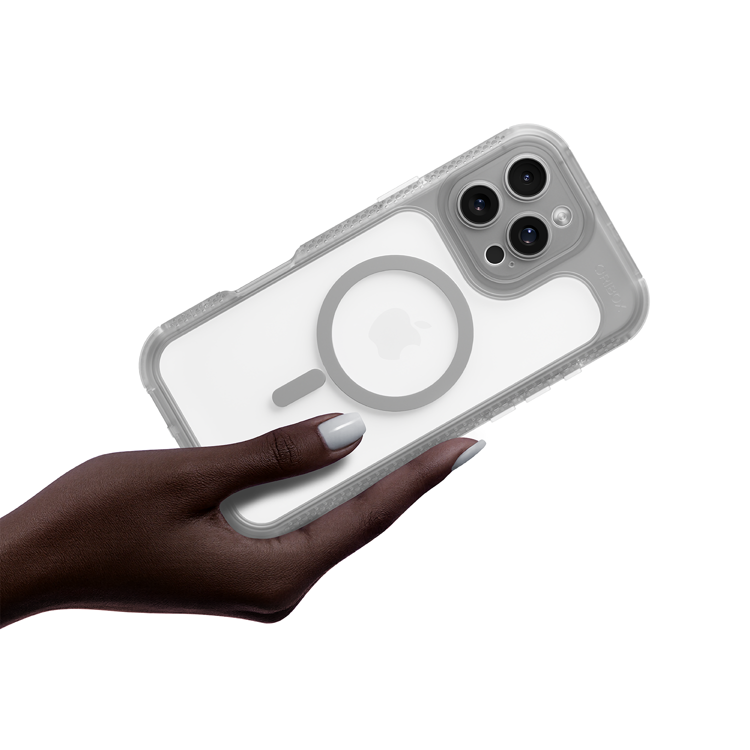 ORIbox Seralyn Series for iPhone 16 Pro Max Case - MagSafe Compatible, Triple-Layer Shockproof Protection, Crystal-Clear Back with Elegant Matte Frame(6.9", Urban Smoke)