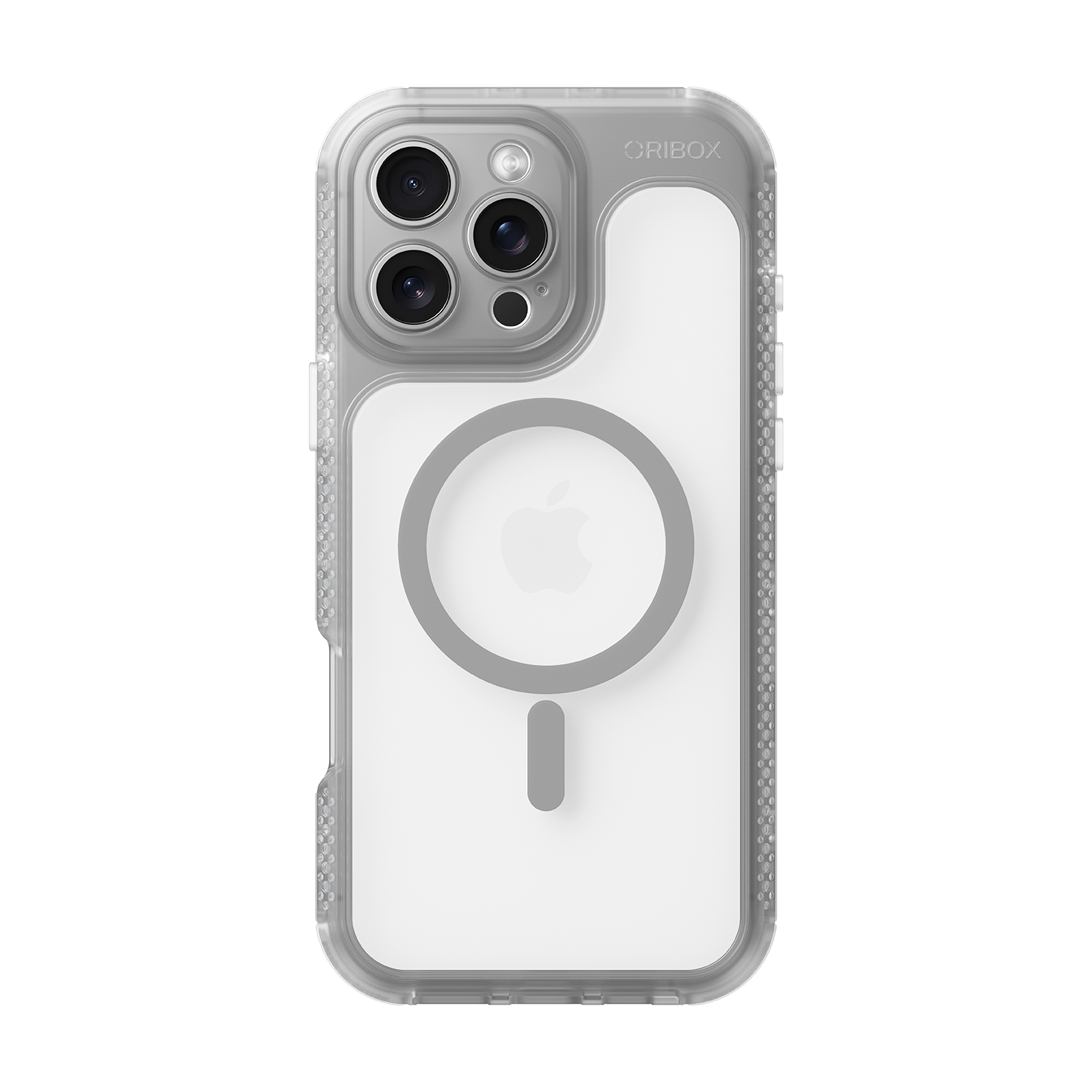 ORIbox Seralyn Series for iPhone 16 Pro Max Case - MagSafe Compatible, Triple-Layer Shockproof Protection, Crystal-Clear Back with Elegant Matte Frame(6.9", Urban Smoke)