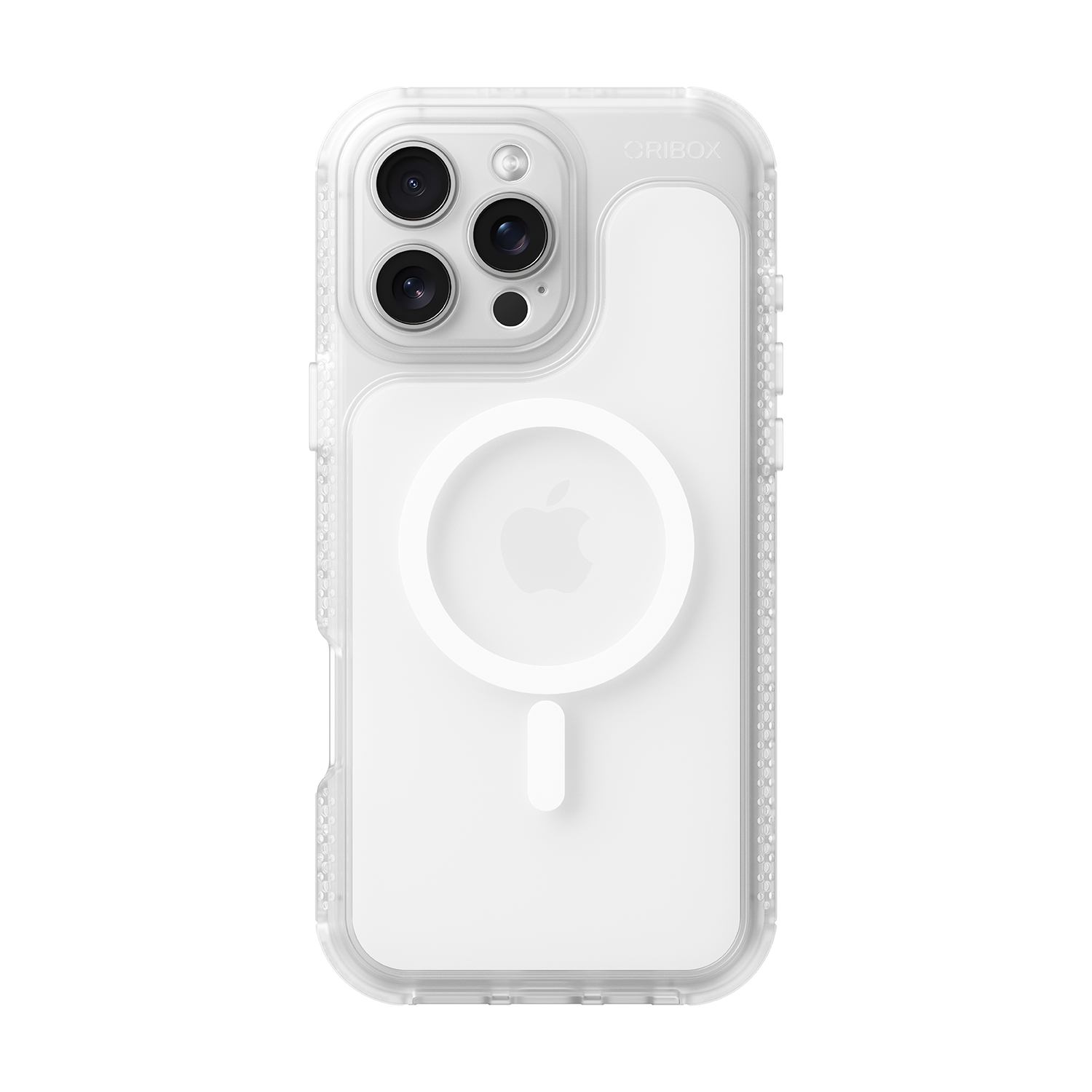 ORIbox Seralyn Series for iPhone 16 Pro Max Case - MagSafe Compatible, Triple-Layer Shockproof Protection, Crystal-Clear Back with Elegant Matte Frame(6.9", Lucent Clarity)