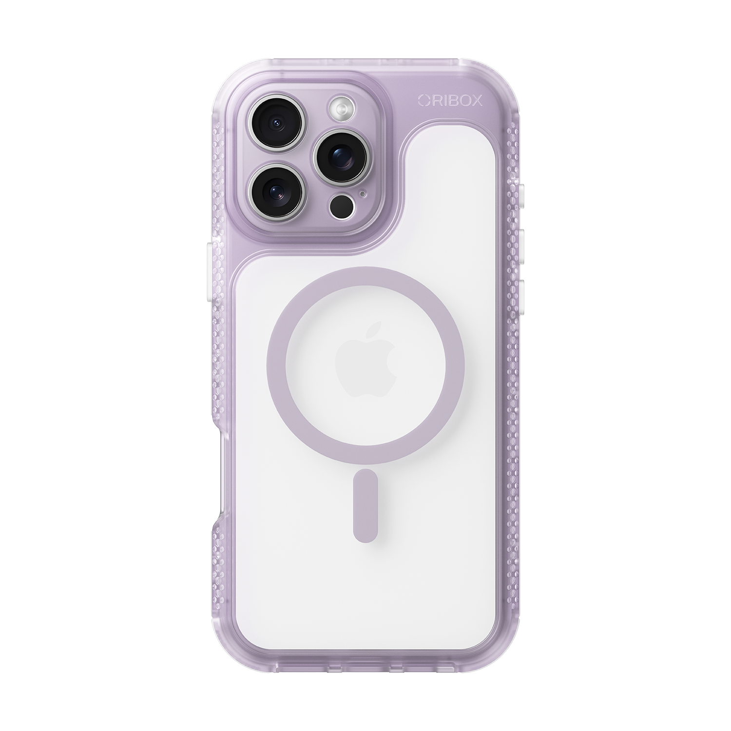 ORIbox Seralyn Series for iPhone 16 Pro Max Case - MagSafe Compatible, Triple-Layer Shockproof Protection, Crystal-Clear Back with Elegant Matte Frame(6.9", Mauve Twilight)
